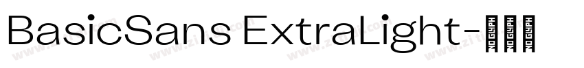 BasicSans ExtraLight字体转换